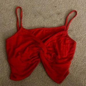 Front twist crop top
